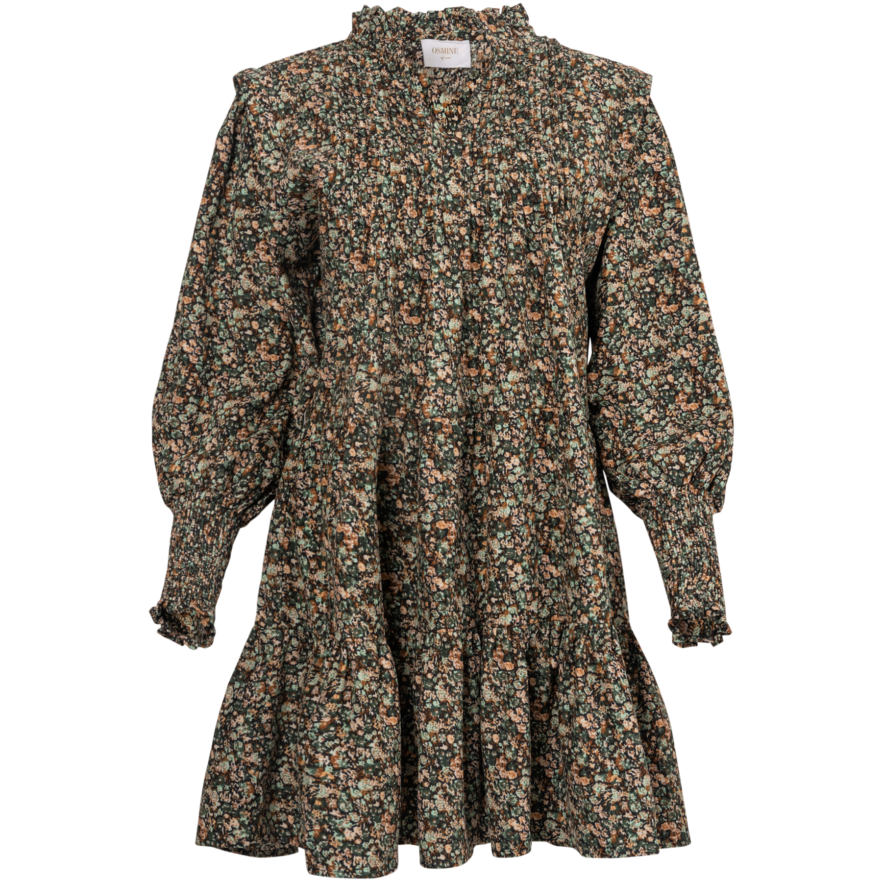 Embla Baby Cord Dress - Green Autumn