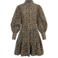 Liv Baby Cord Dress - Green Autumn