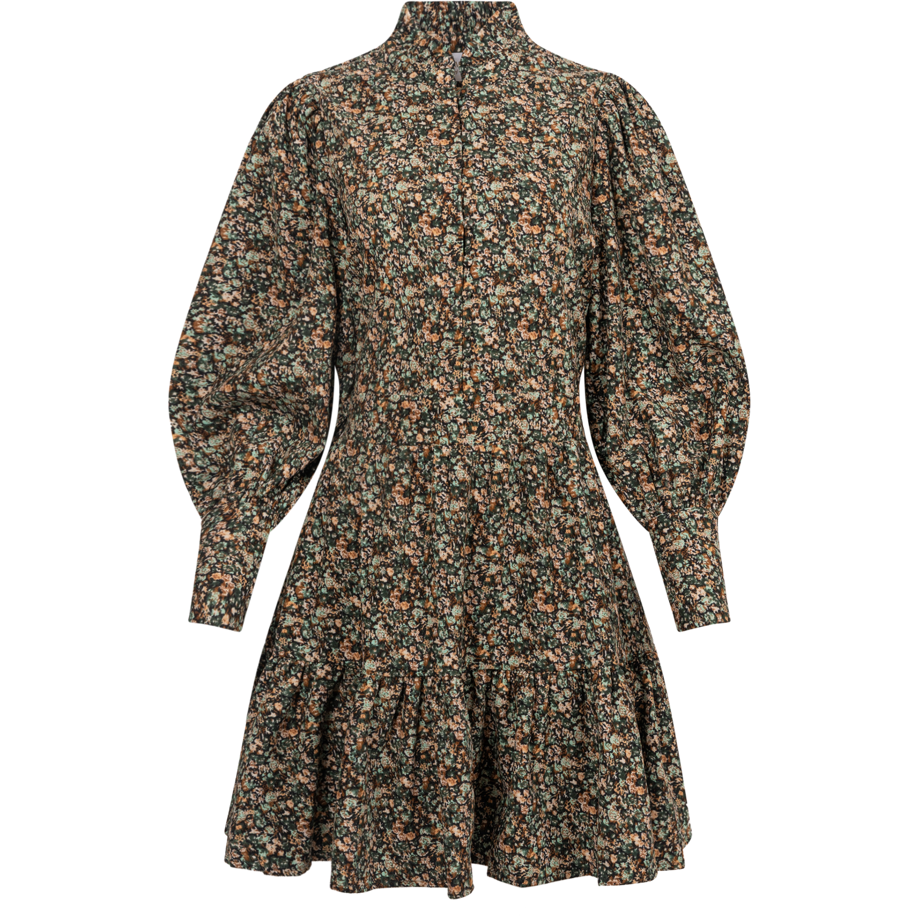 Liv Baby Cord Dress - Green Autumn