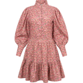 Liv Baby Cord Dress - Pink Flower