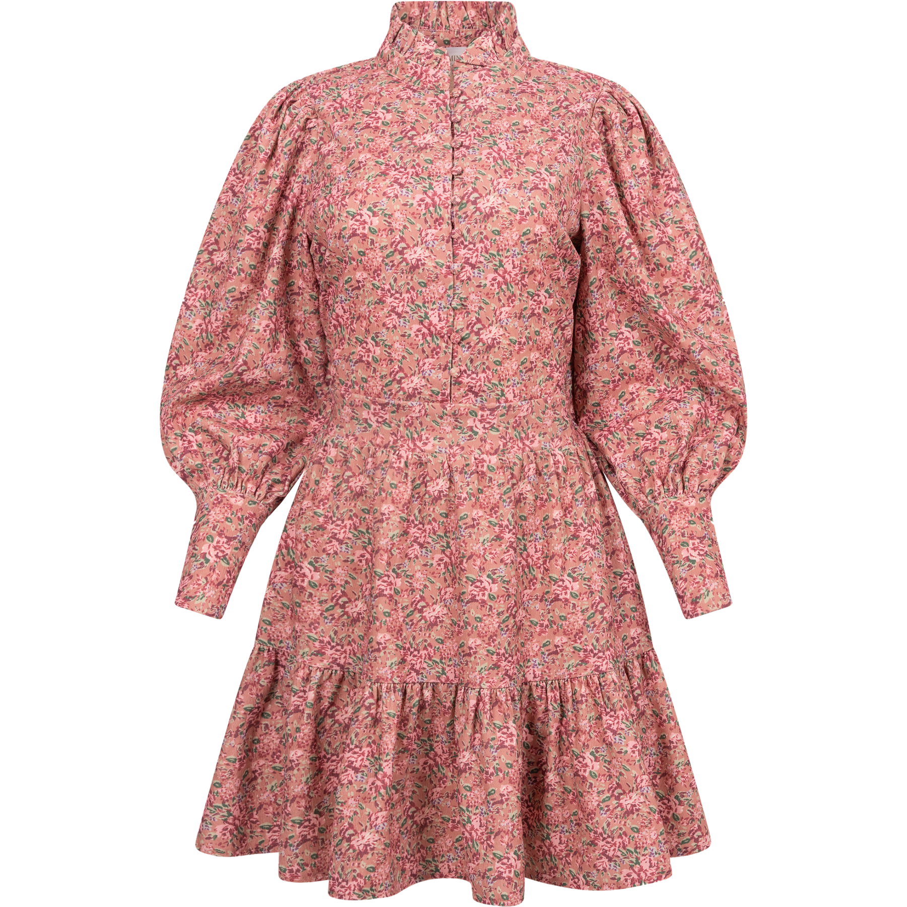Liv Baby Cord Dress - Pink Flower