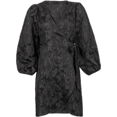 Nanna Brocade Dress - Black