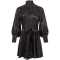 Saga Jacquard Dress - Black