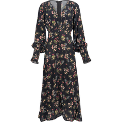 Astrid Crepe Dress - Navy Meadow