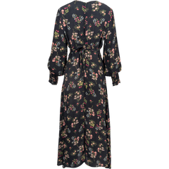 Astrid Crepe Dress - Navy Meadow