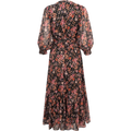 Gyri Golden Flower Dress - Black