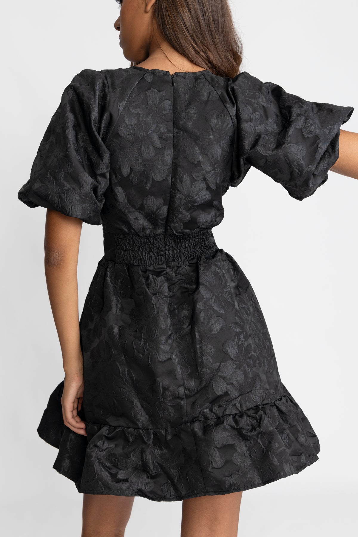 Svanhild Brocade Dress - Black