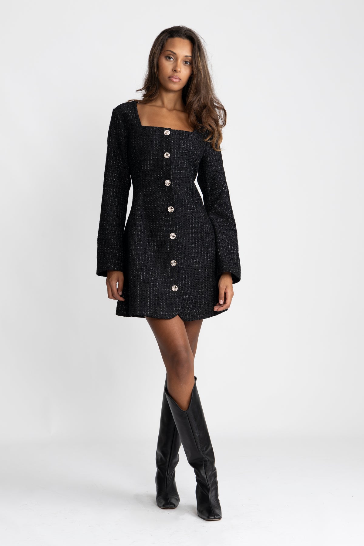 Botilde Boucle Dress - Black