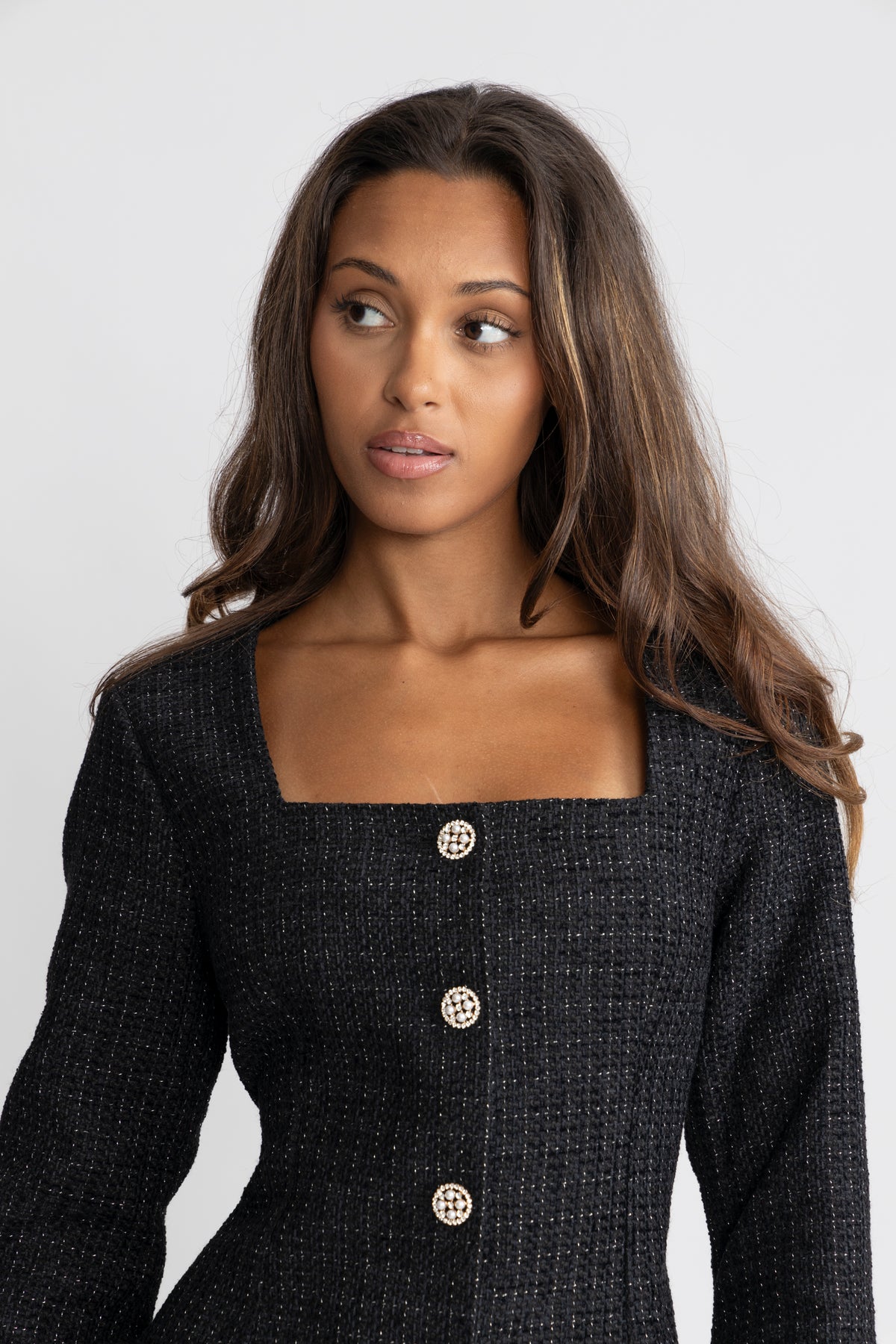 Botilde Boucle Dress - Black
