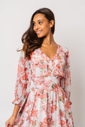 Gyri Golden Dress - Rosendal Red