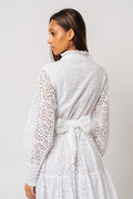 Liv Broderie Anglaise Dress - White