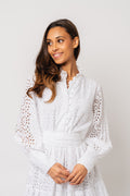 Liv Broderie Anglaise Dress - White