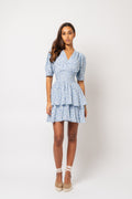 Jade Dress - Blue Flower Field