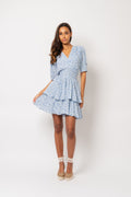 Jade Dress - Blue Flower Field