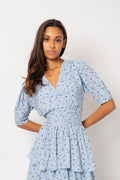 Jade Dress - Blue Flower Field
