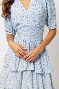 Jade Dress - Blue Flower Field