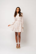 Liv Broderie Anglaise Dress - Pink Petite White