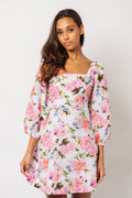 Eva Linen Klänning - Pink Peony