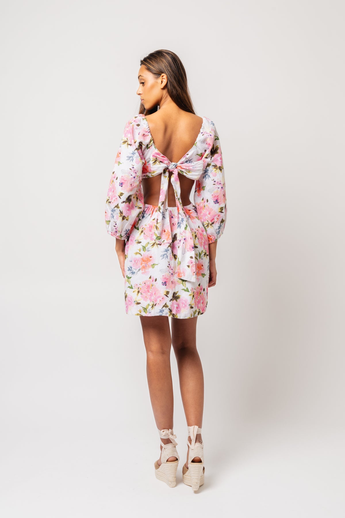Eva Linen Klänning - Pink Peony