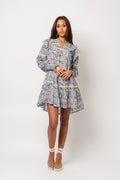 Ellie S Voile Dress - Blue Fleur