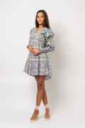 Ellie S Voile Dress - Blue Fleur