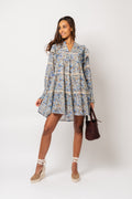 Ellie S Voile Dress - Blue Fleur