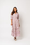Vera Voile Maxi Dress - Pink Fleur
