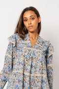 Ellie S Voile Dress - Blue Fleur