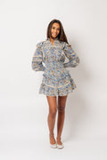 Vårun Voile Blouse - Blue Fleur