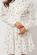 Liv Broderie Anglaise Dress - Forglemmegei White