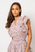 Fryd Voile Dress - Pink Fleur