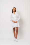Alfa Voile Dress - White