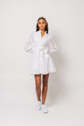 Alfa Voile Dress - White