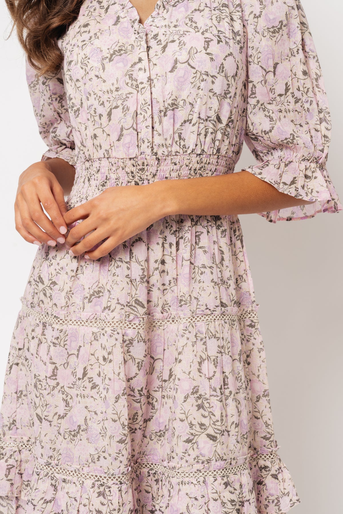 Vera Voile Maxi Dress - Pink Fleur