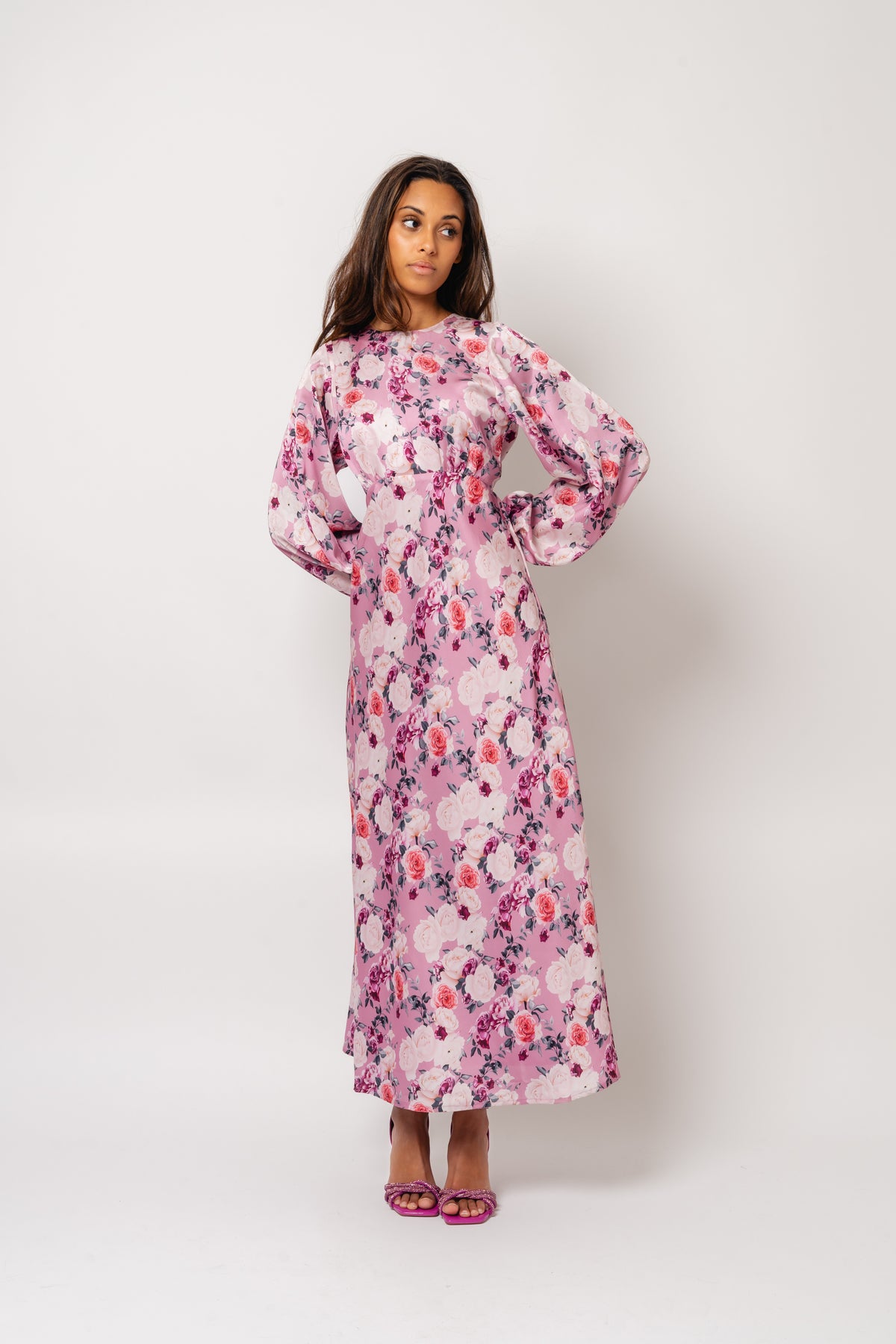 Edda Print Dress - Rose