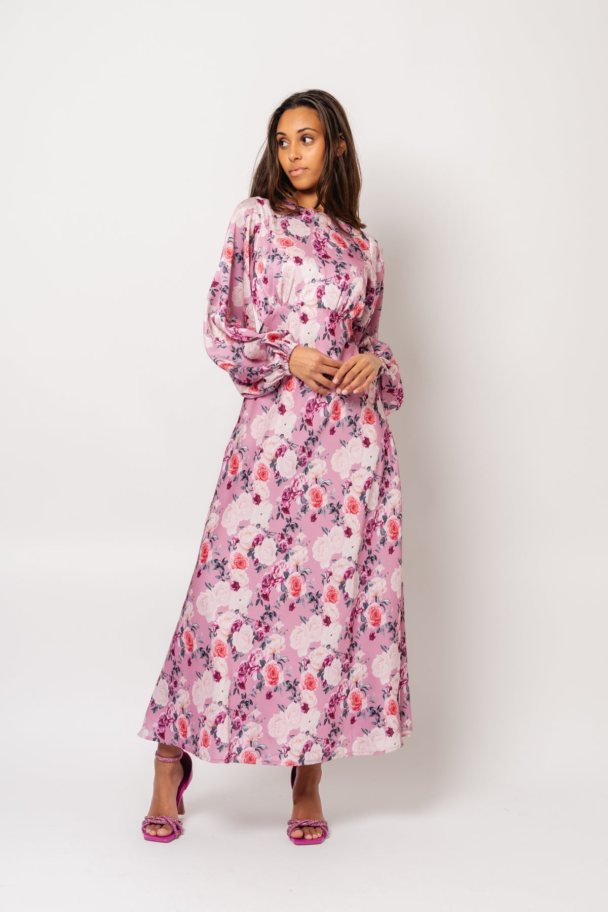 Edda Print Dress - Rose