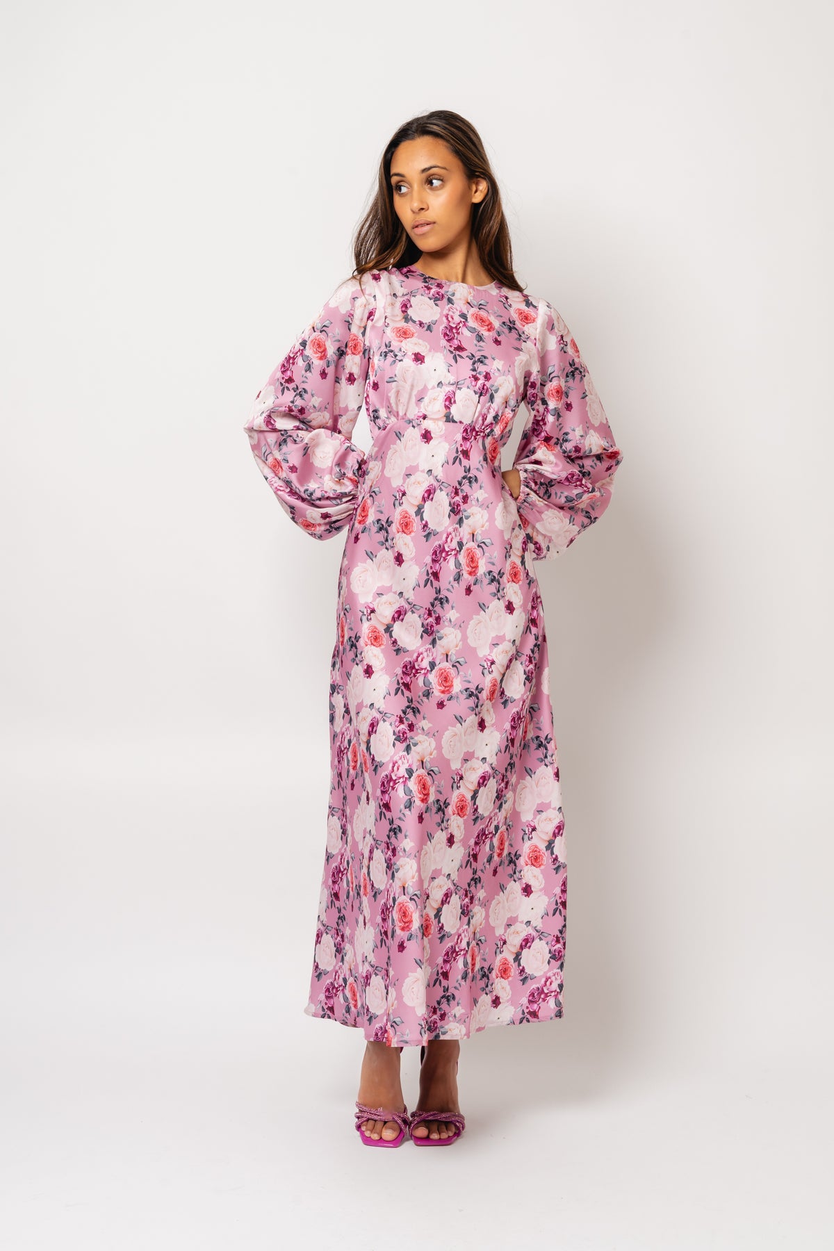 Edda Print Dress - Rose