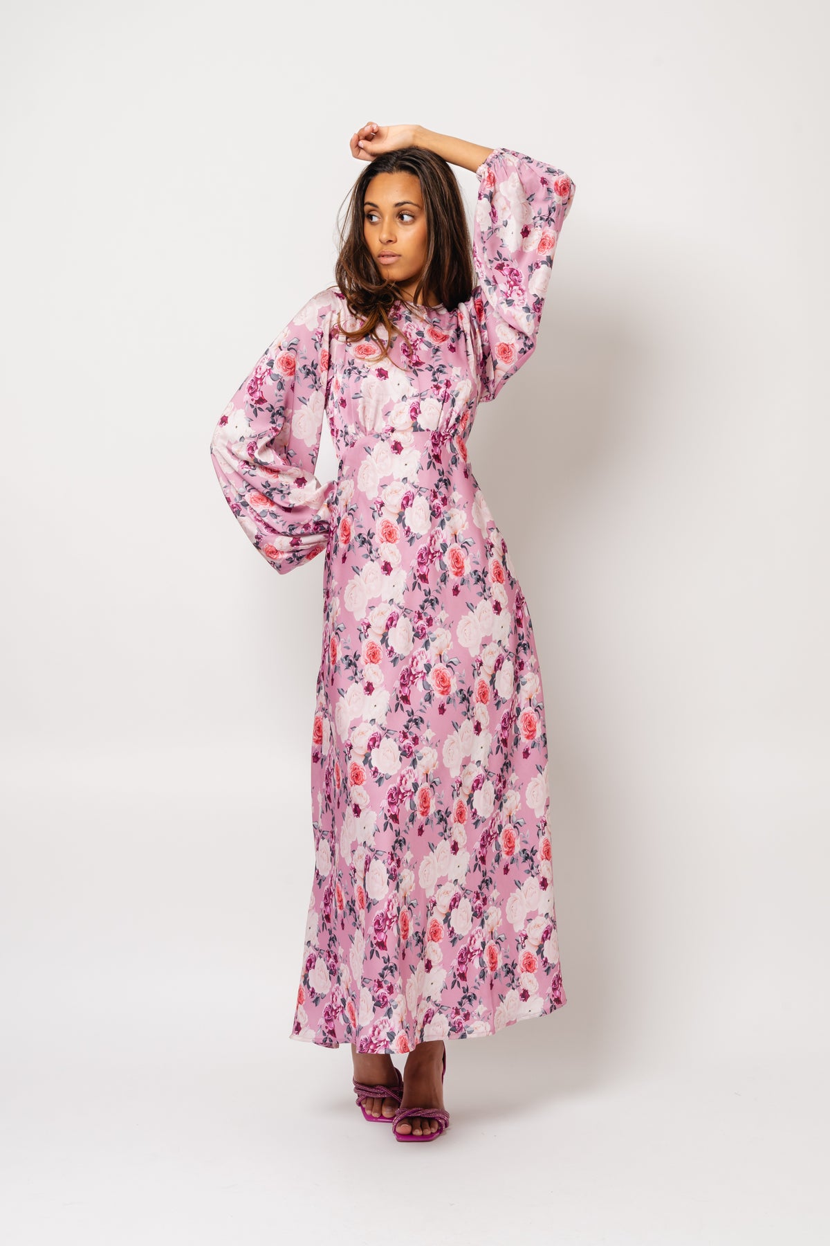 Edda Print Dress - Rose