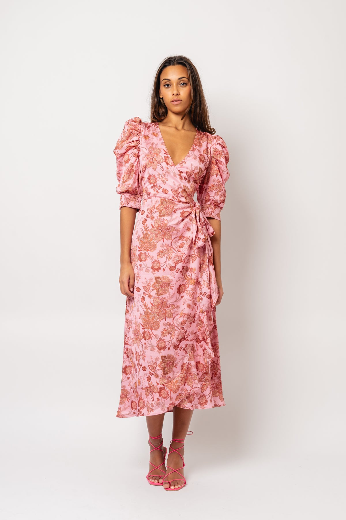 Valkyrie Long Dress - Pink Paisley