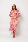 Valkyrie Long Dress - Pink Paisley