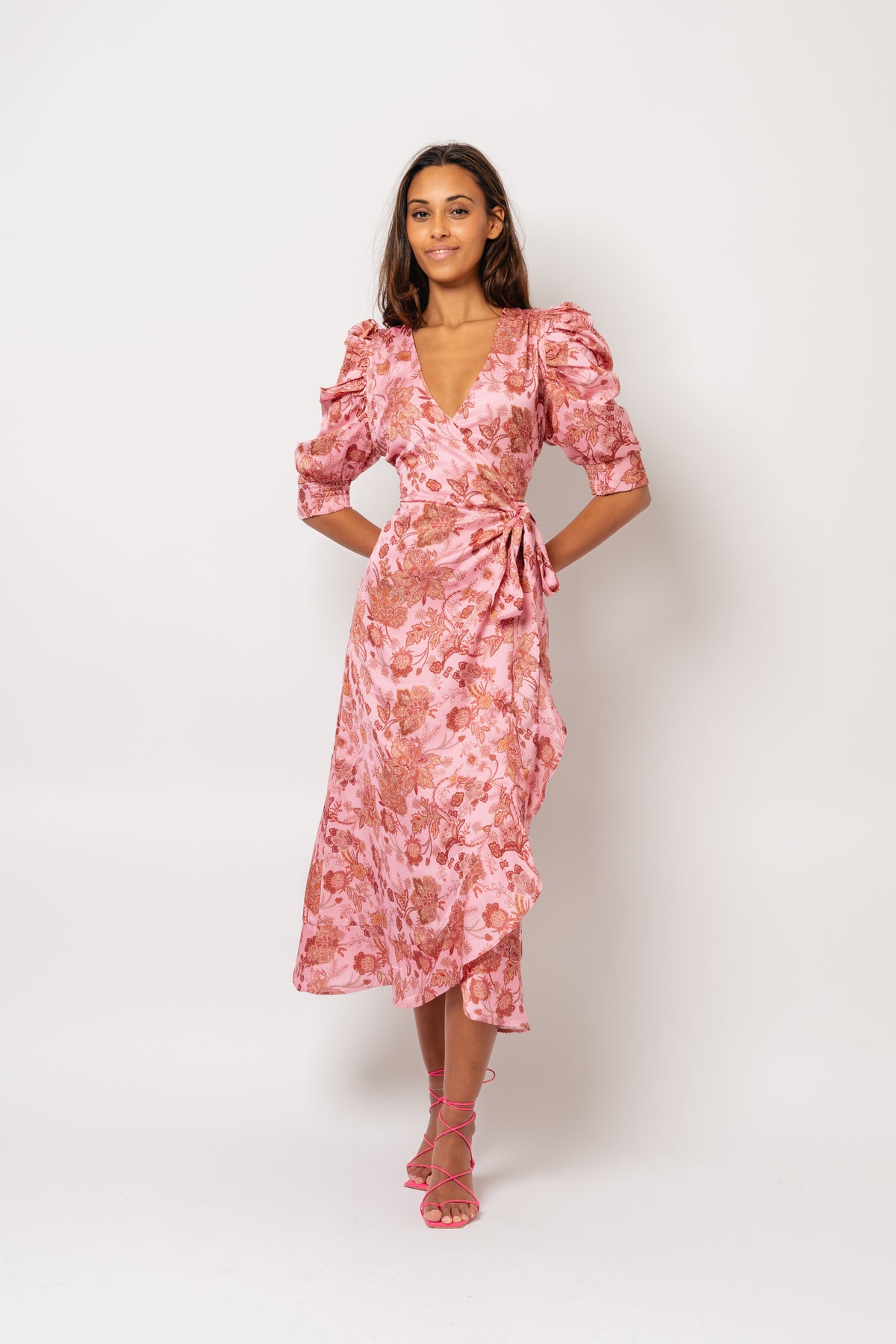 Valkyrie Long Dress - Pink Paisley