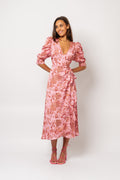 Valkyrie Long Dress - Pink Paisley
