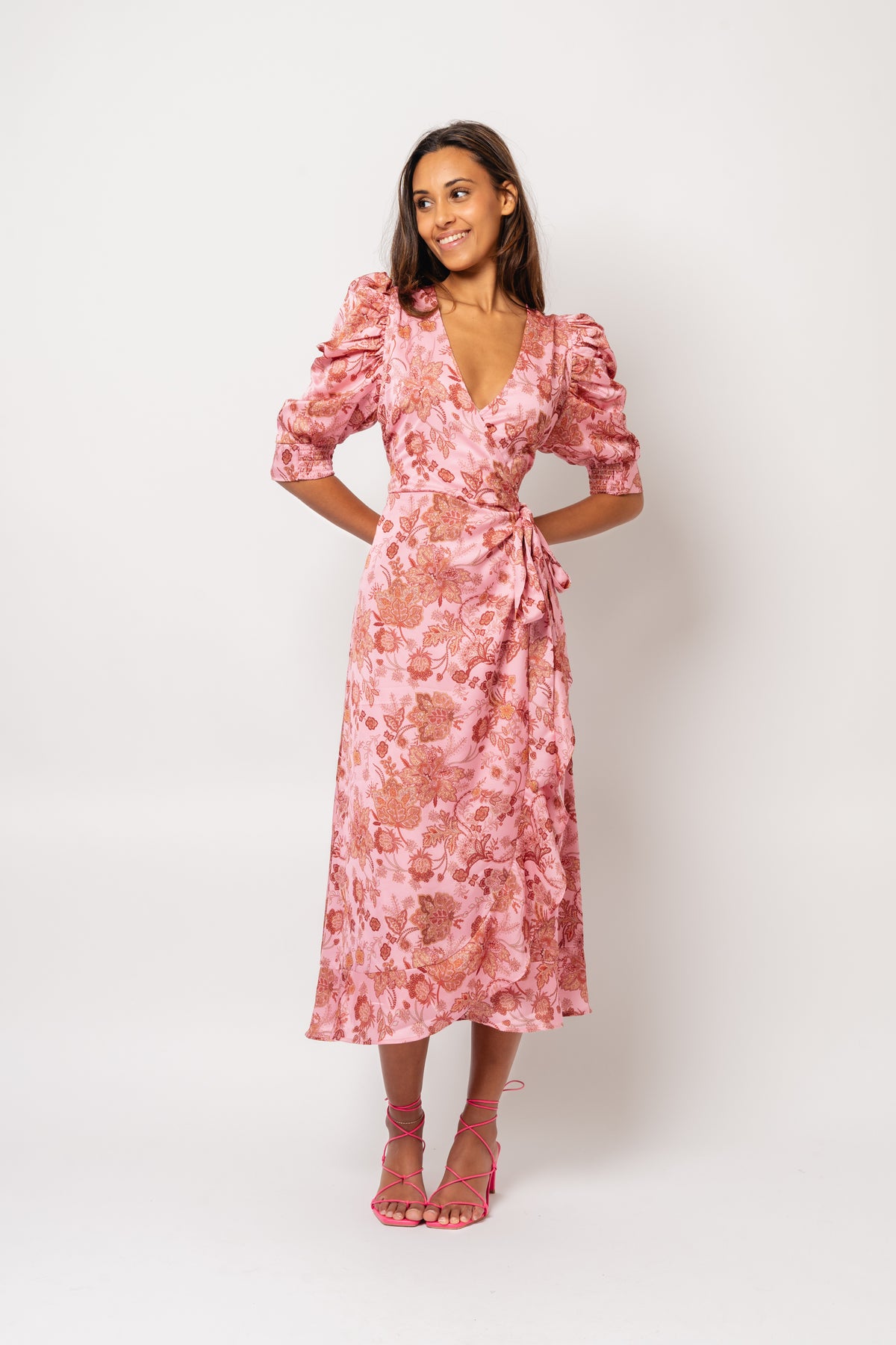 Valkyrie Long Dress - Pink Paisley