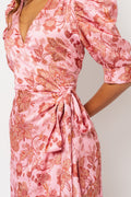 Valkyrie Long Dress - Pink Paisley
