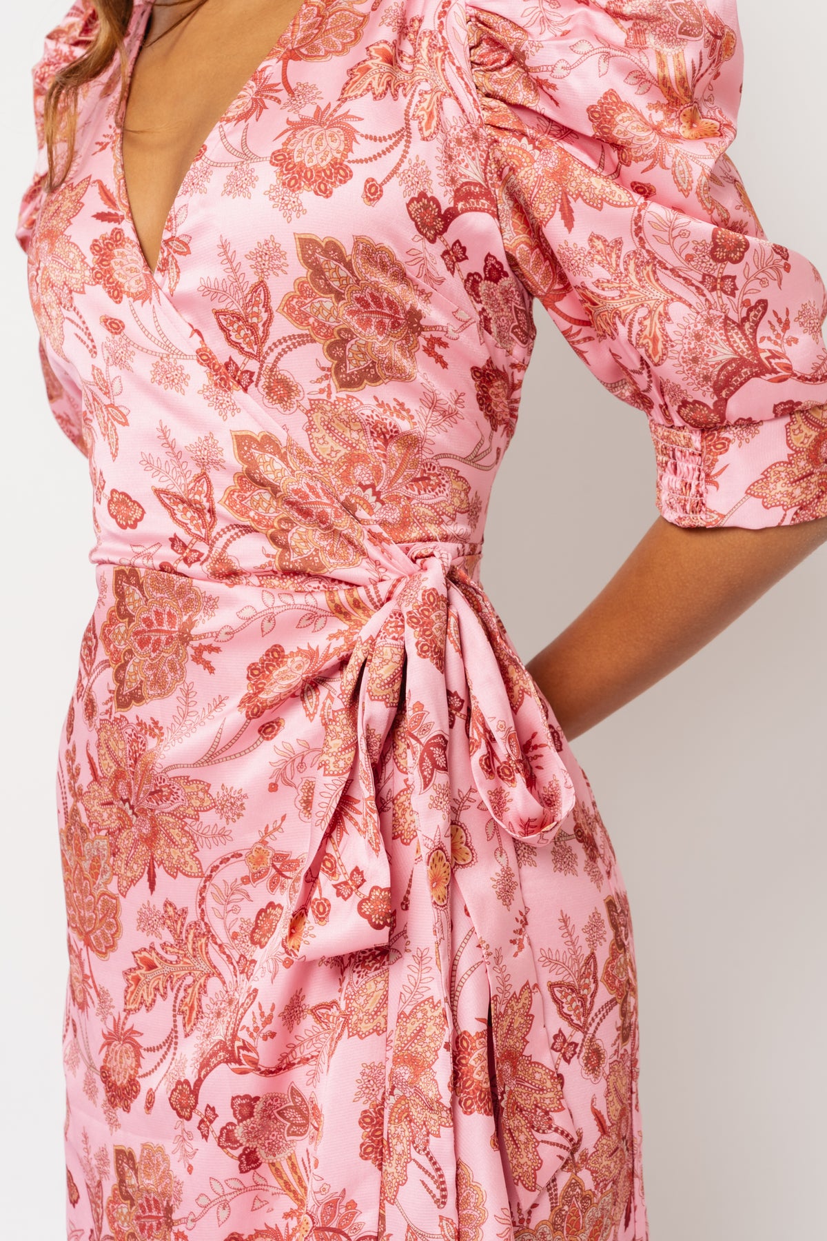 Valkyrie Long Dress - Pink Paisley