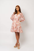 Gyri Golden Flower Short Dress - Indian Summer