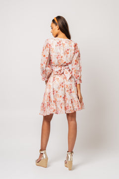 Gyri Golden Flower Short Dress - Indian Summer