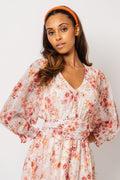 Gyri Golden Flower Short Dress - Indian Summer