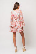 Jade Wave Dress - Rosendal Red