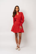 Alfa Voile Dress - Red
